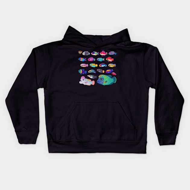 Wrasse! Kids Hoodie by pikaole